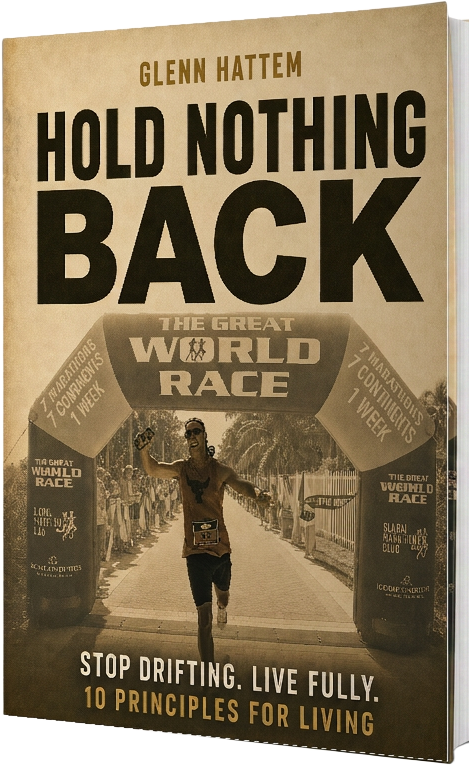 Hold Nothing Back book cover featuring Glenn Hattem
