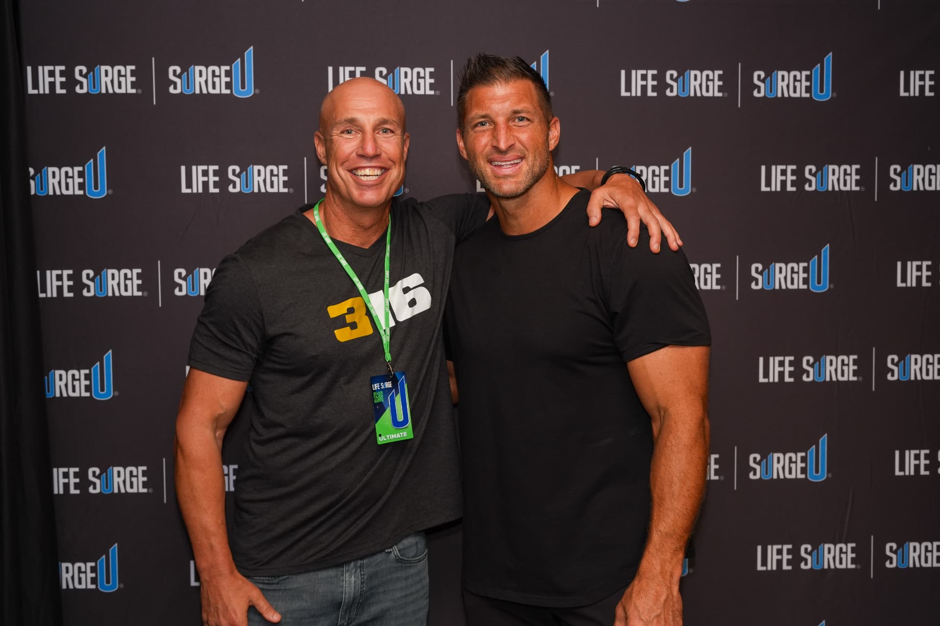 Glenn Hattem with Tim Tebow, a global leader in the fight against human trafficking
