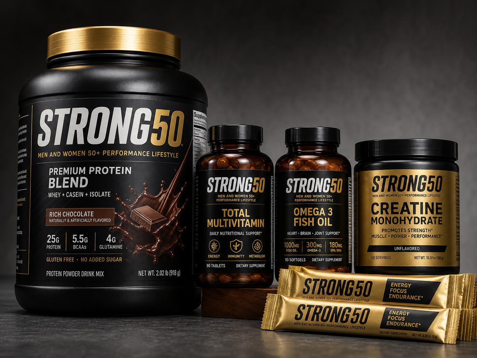 STRONG50 supplement lineup