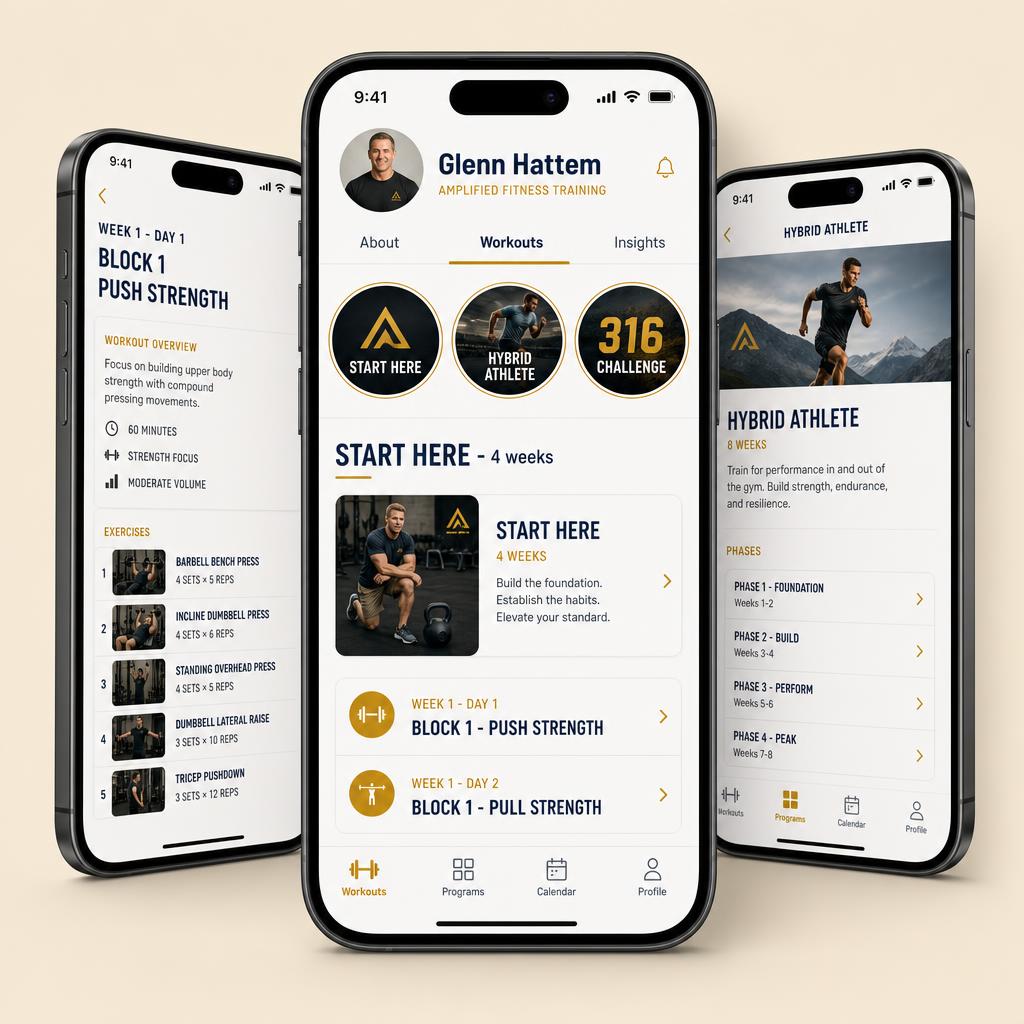 Glenn Hattem Amplified Fitness Training app