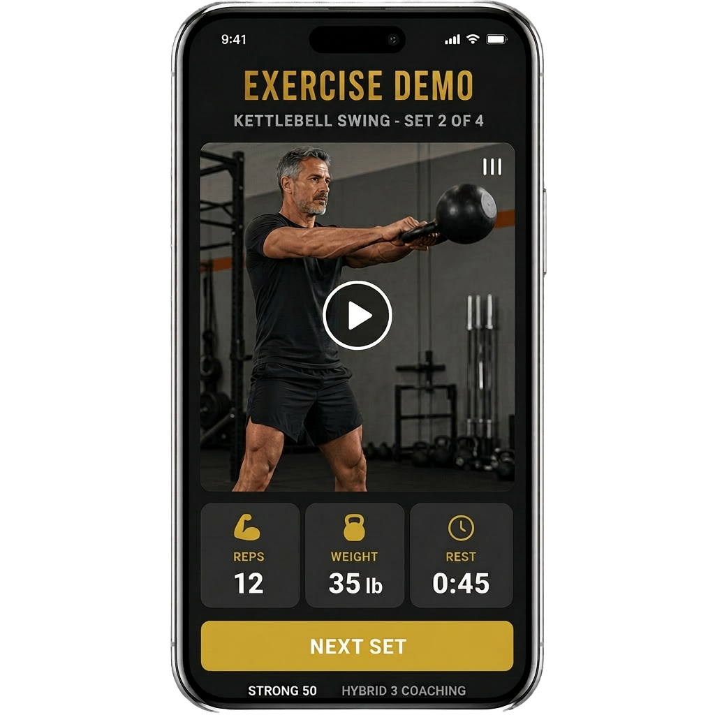 Exercise demo screen