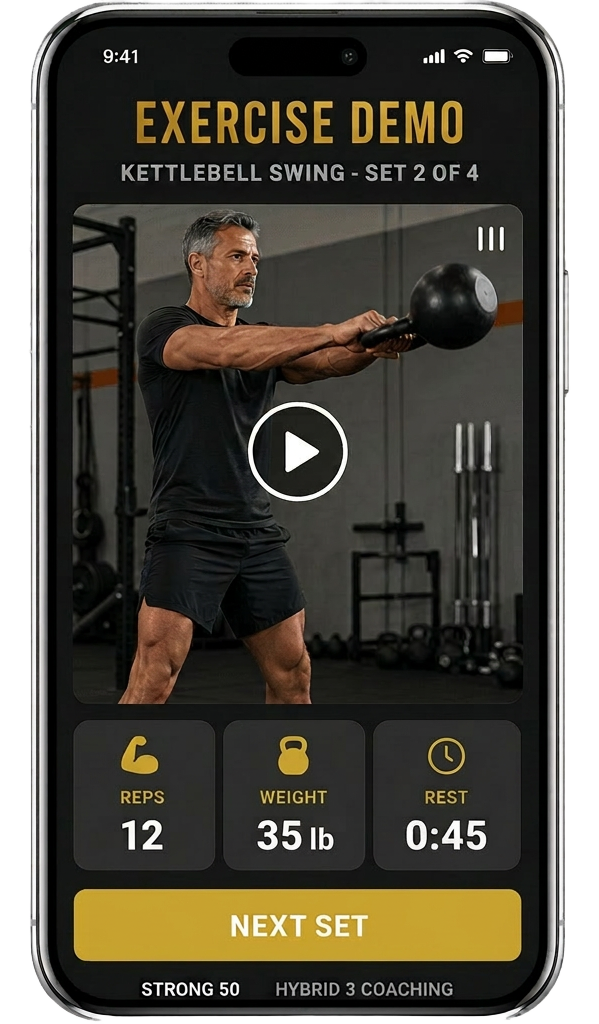 Exercise demo screen