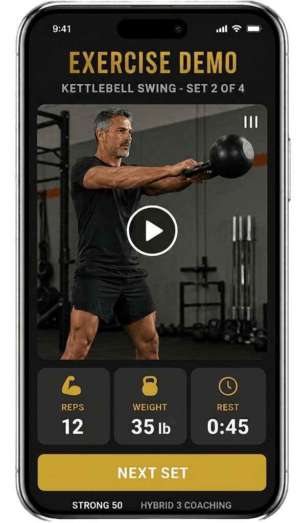 Exercise demo screen